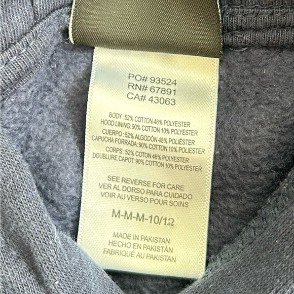 Kids Navy Blue Cotton Blend Seattle Seahawks NFL Hoodie - Picture 5 of 5